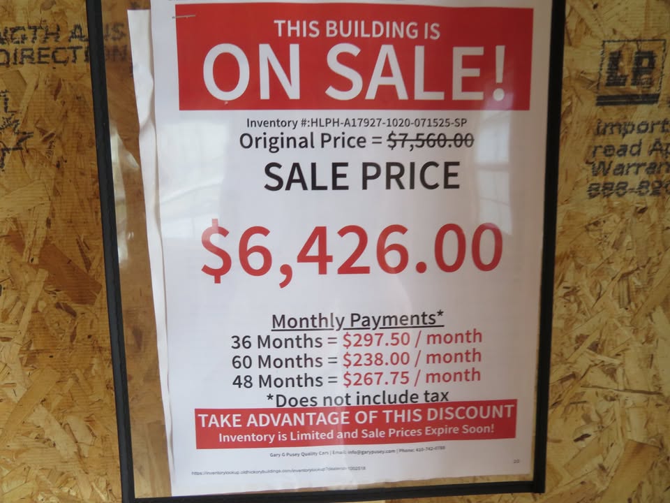 10x20 Old Hickory Buildings Playhouse