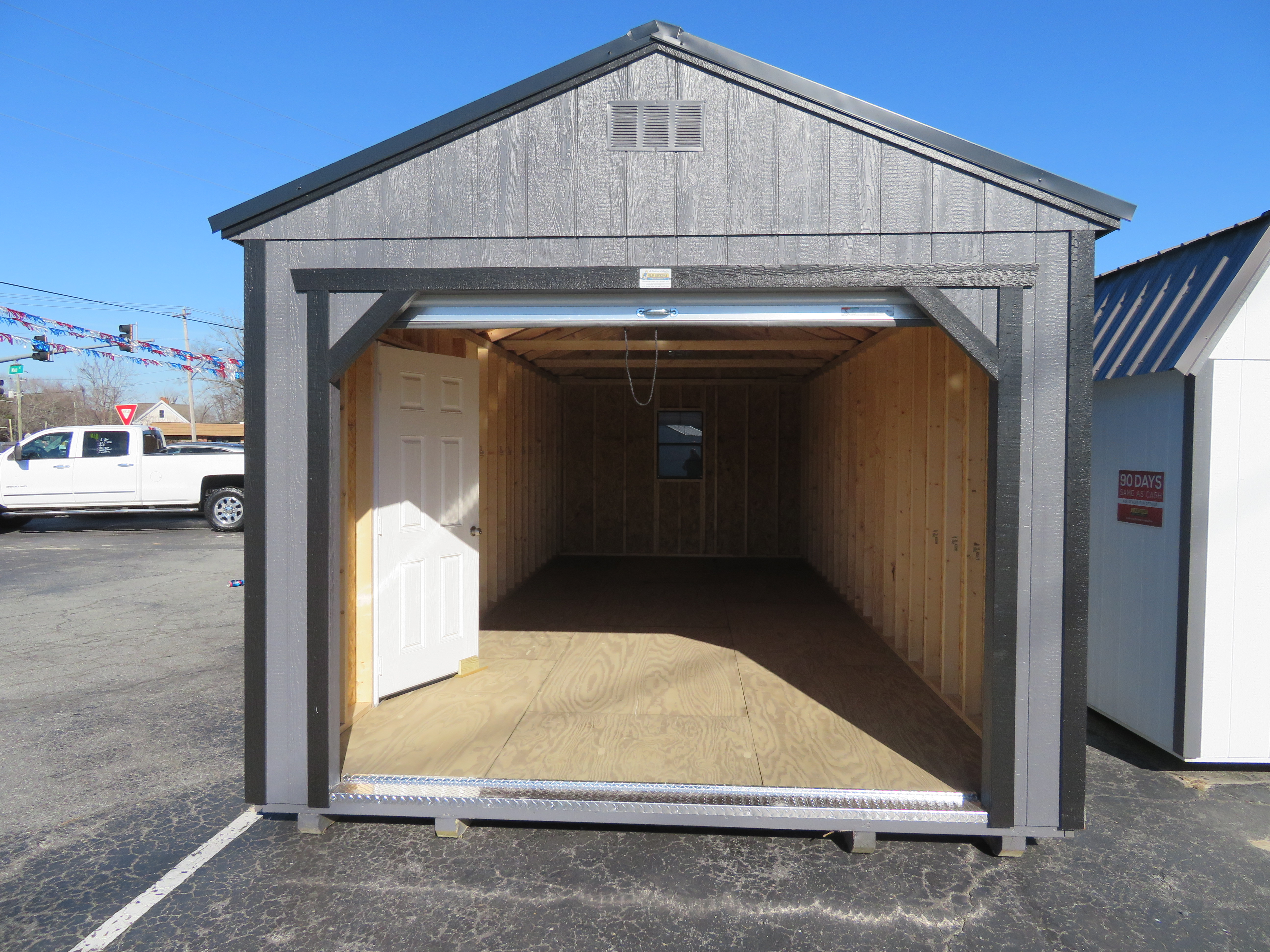 12x28 Old Hickory Buildings Garage Pkg. Utility Shed