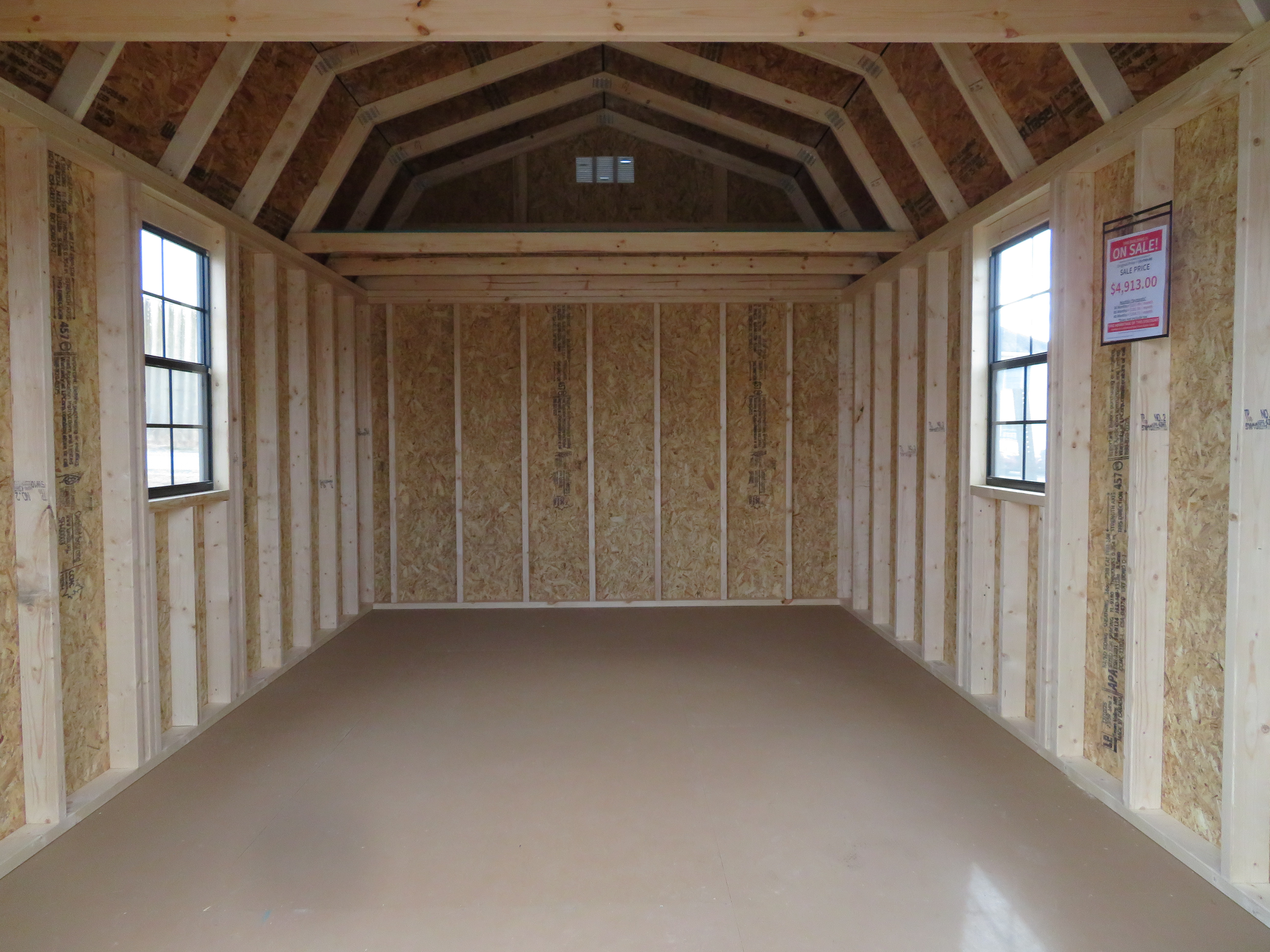 10x16 Old Hickory Buildings Lofted Barn 