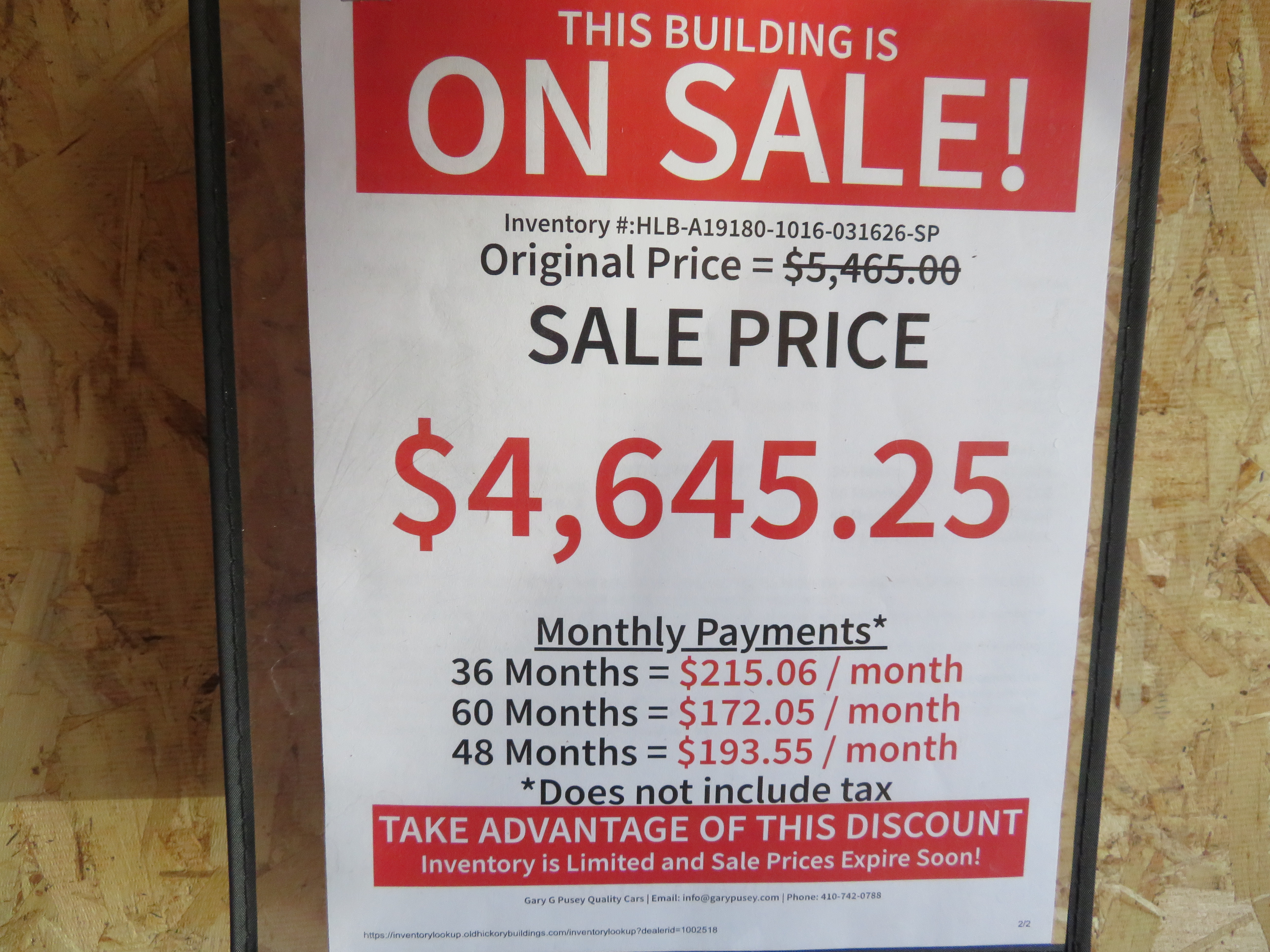 10x16 Old Hickory Lofted Barn Shed