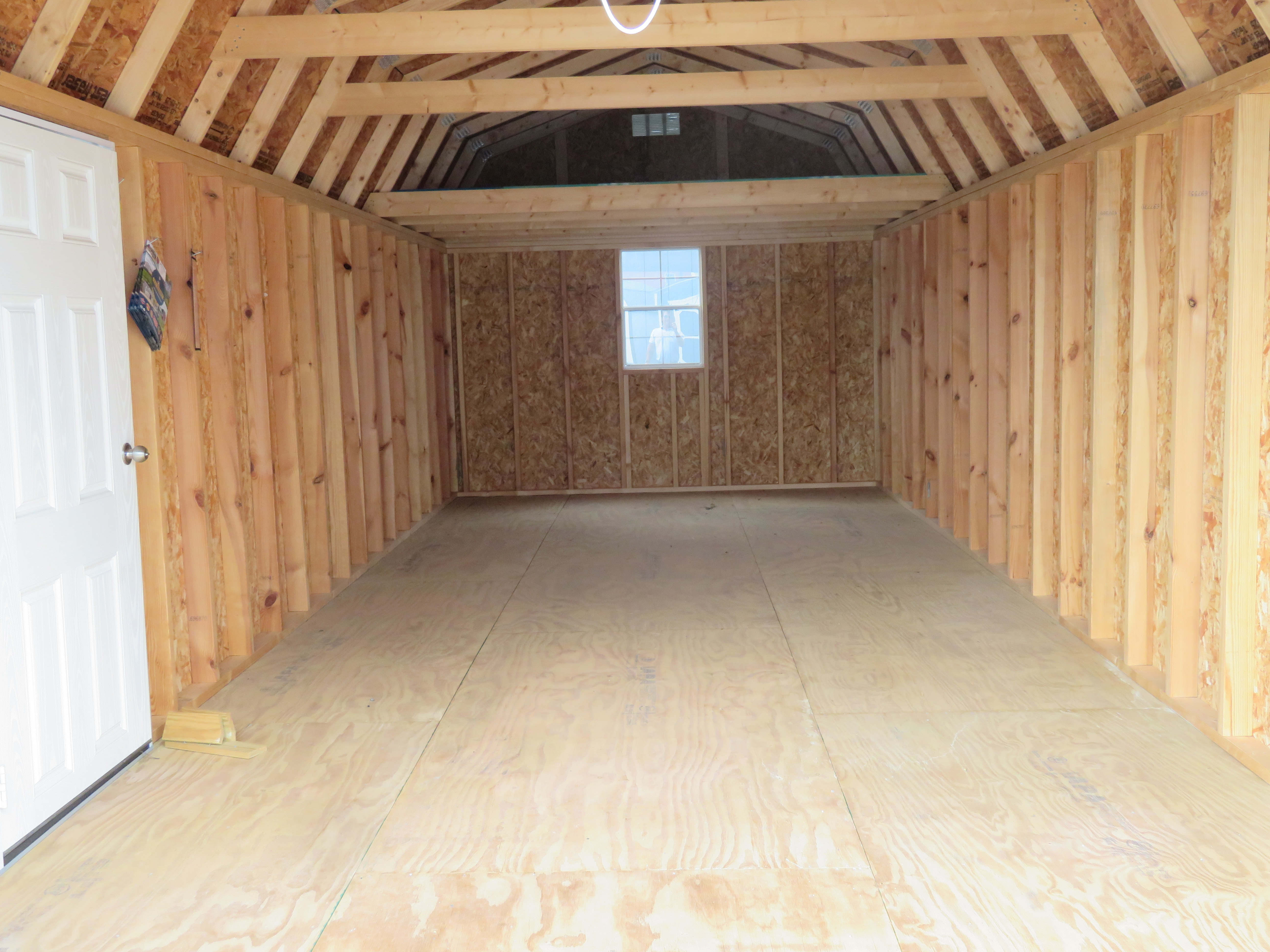 12x28 Old Hickory Lofted Barn w/Garage Package 