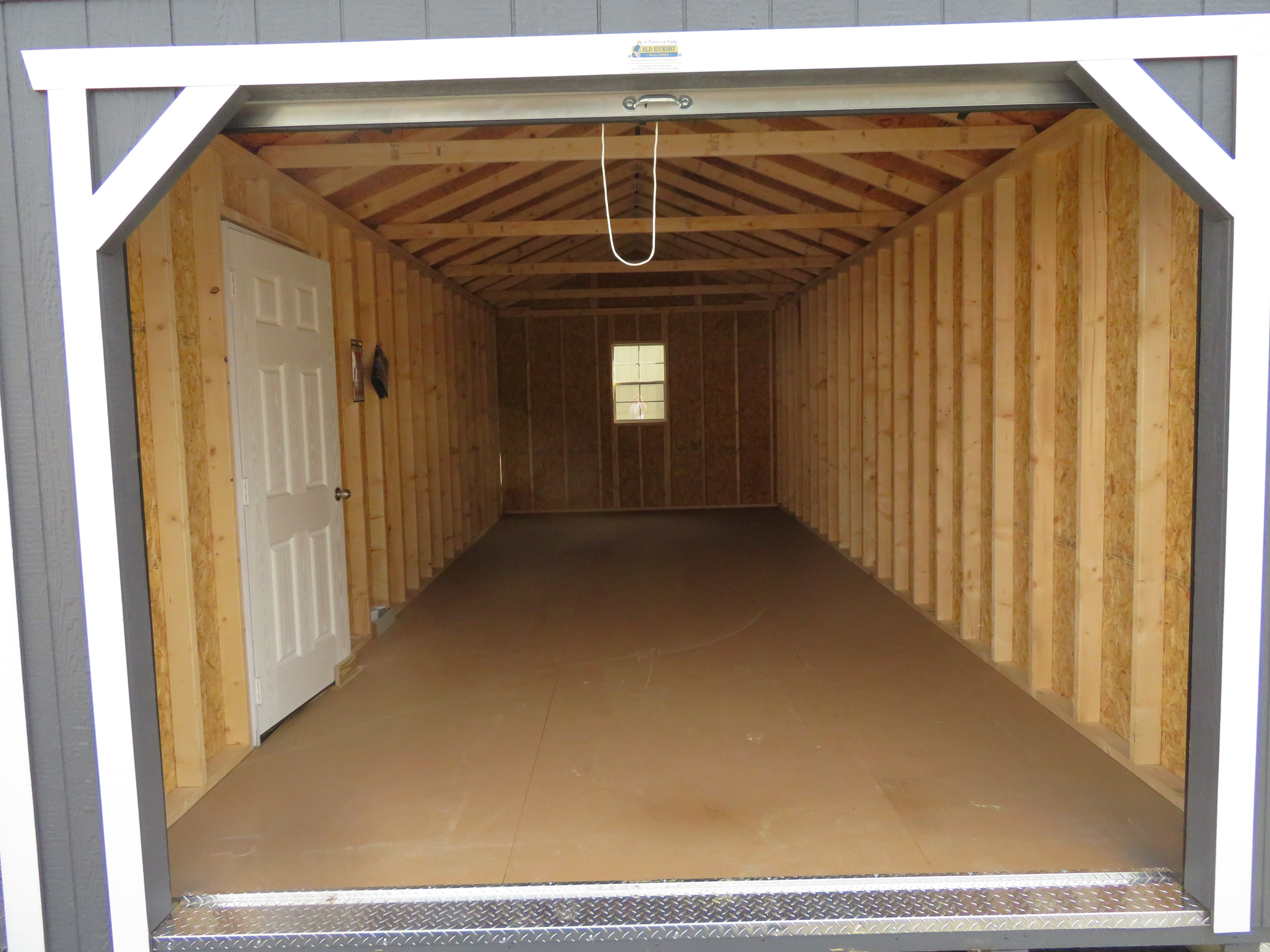 12x28 Old Hickory Buildings Utility Style Garage Pkg.
