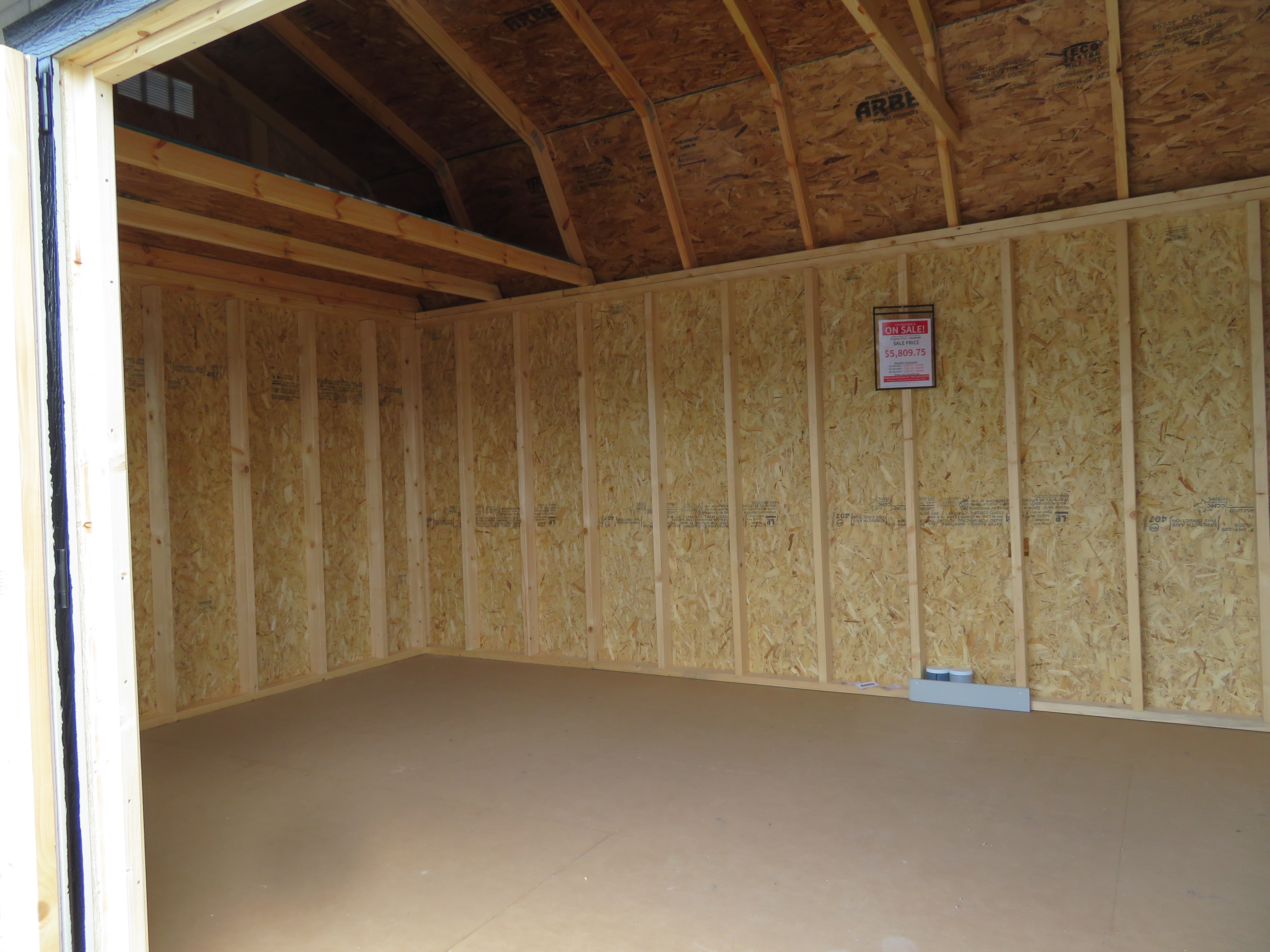 10x20 Old Hickory Buildings Side Lofted Barn
