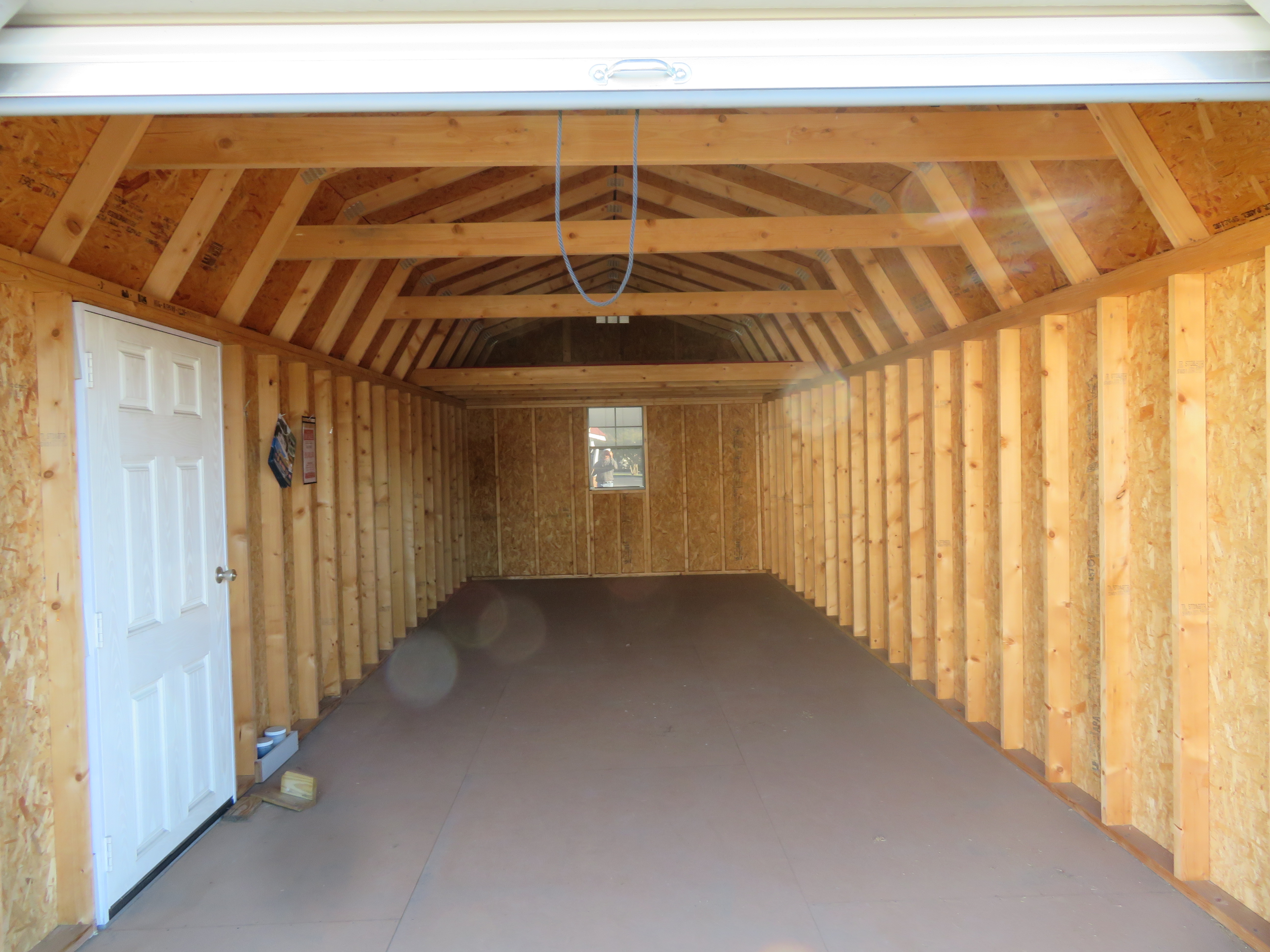 12x28 Old Hickory Buildings Lofted Barn Garage Pkg.