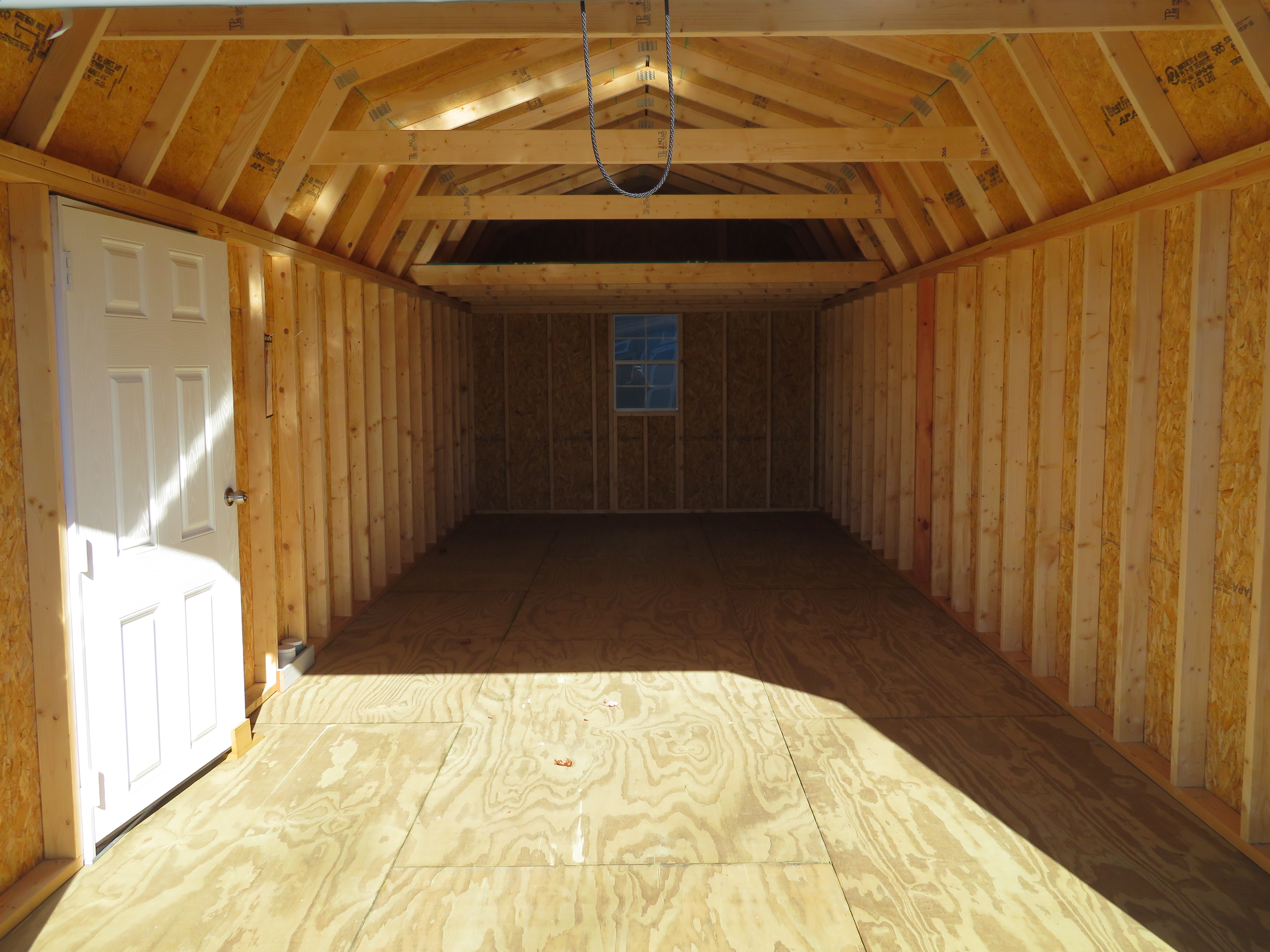 12x28 Old Hickory Buildings Lofted Barn Garage Pkg.