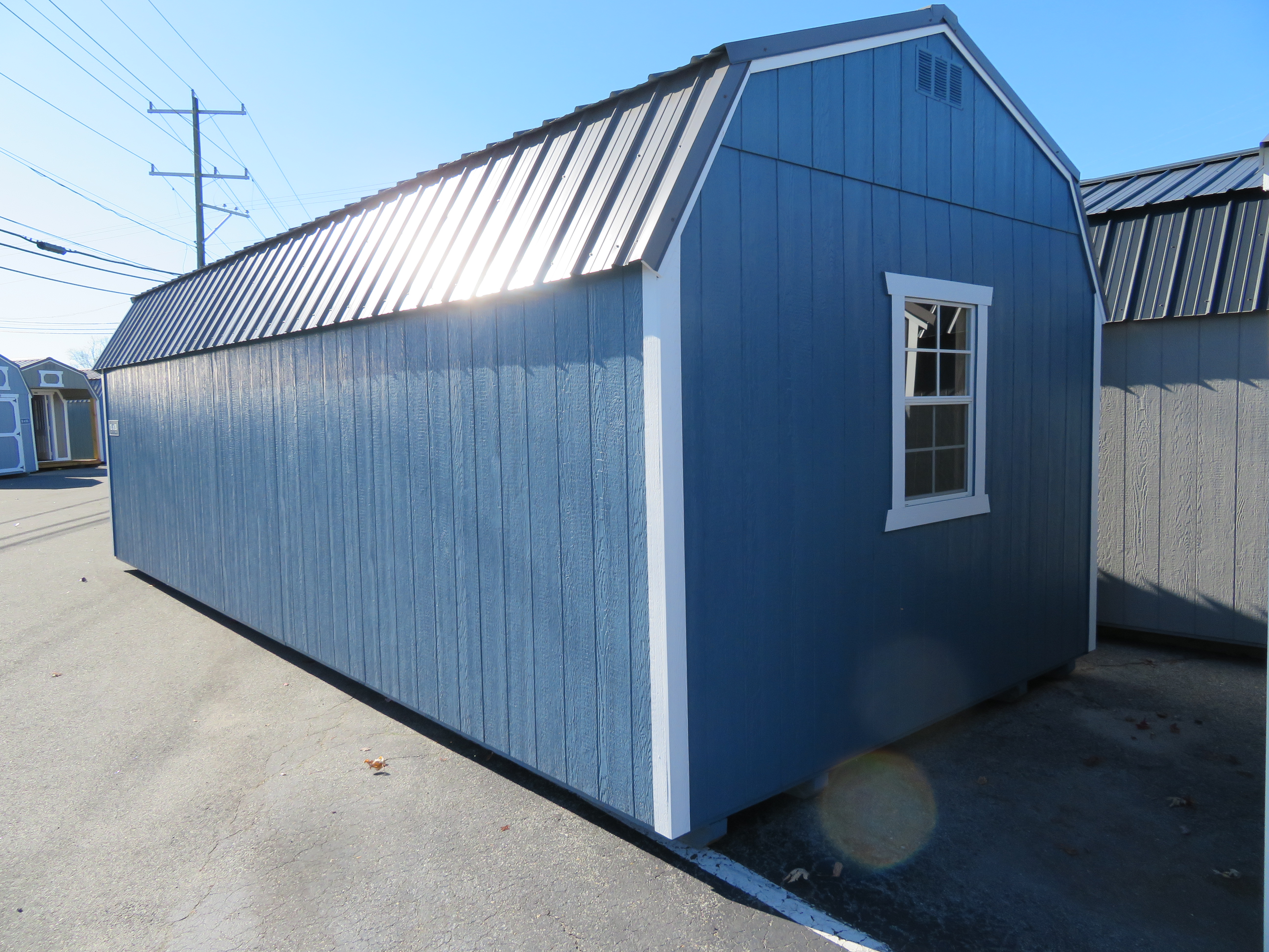 12x28 Old Hickory Buildings Lofted Barn Garage Pkg.