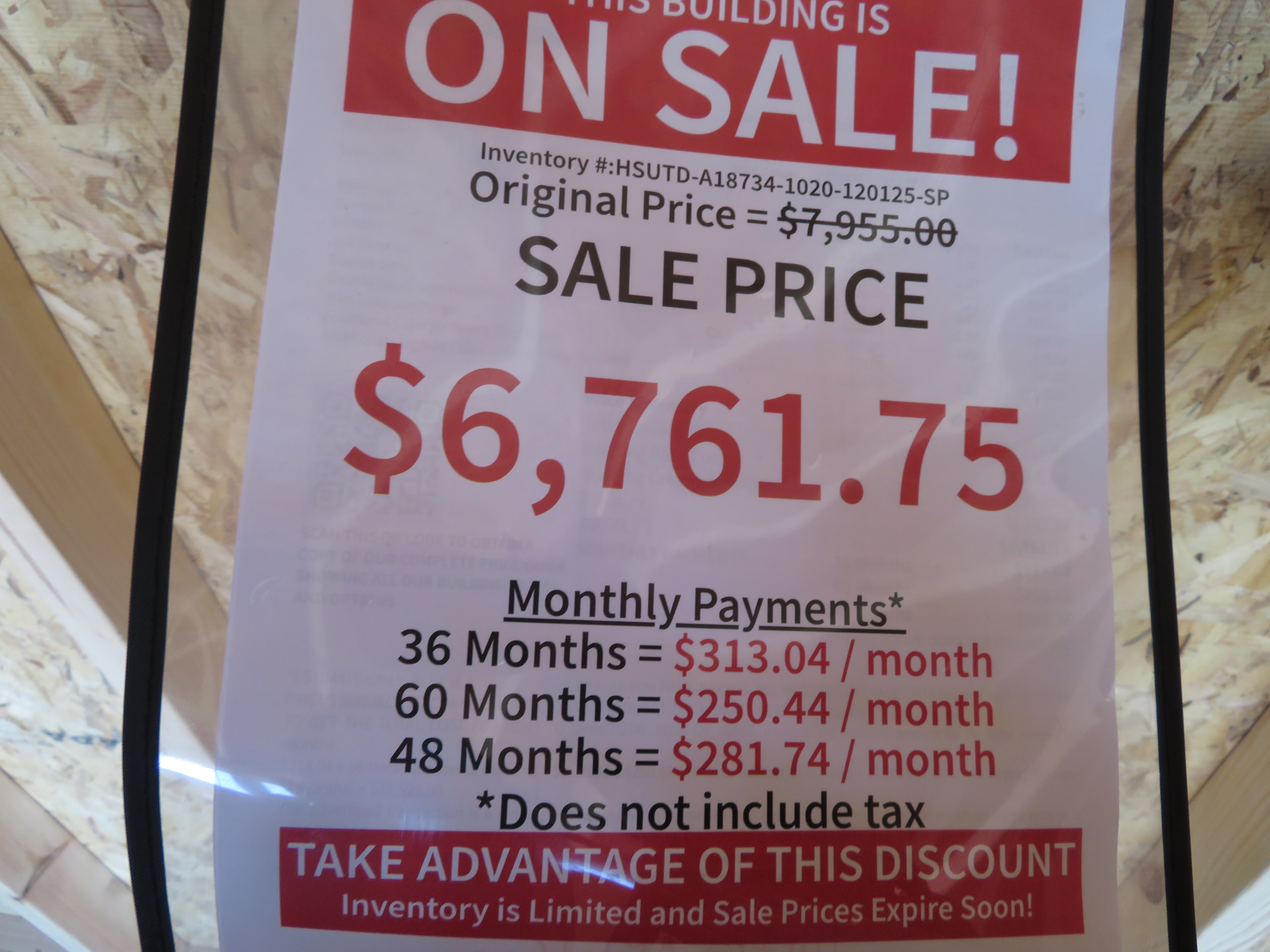 10x20 Old Hickory Buildings Dormer Package Shed